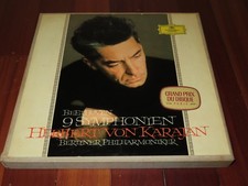 HERBERT VON KARAJAN- BEETHOVEN 9 SYMPHONIEN BERLIN PHILH 8 LP BOX DGG BKLT NM