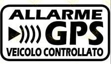 KIT 4 STICKERS DECAL SATELLITE ALARM GPS ANTI-THEFT MOTORCYCLE CAR SCOOTER