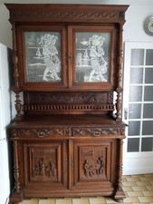 Vaisselier vitré en chêne