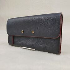Louis Vuitton Portefeuille Pont Neuf M62127 Empreinte Leather Wallet Navy Auth