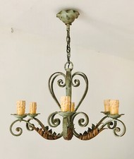 Baroque wrought iron chandelier 6L pergola, winter garden