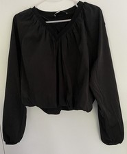 Crop Top V Manches Longues