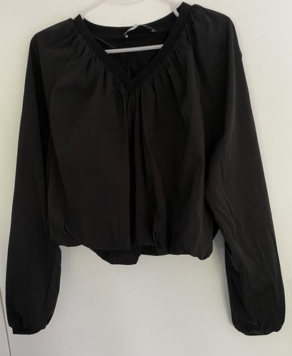Crop top manches longues - v,