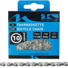 Chaîne de vélo M-WAVE 10 maillons 116 avec antivol de chaîne vélo de course V...