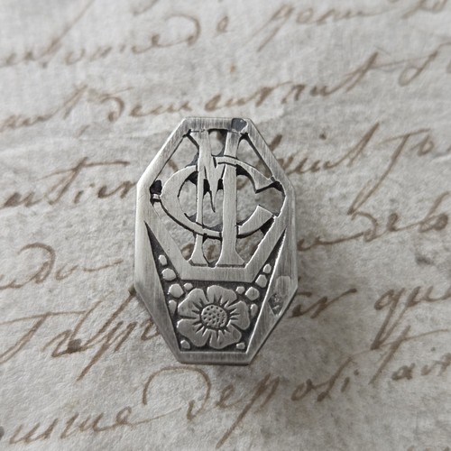 Monogramme lettres argent - lettres, en