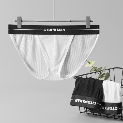 Slip homme maille transparente