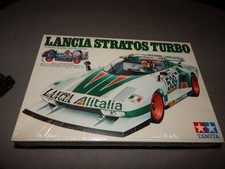 Vintage Tamiya Lancia Stratos Turbo 1/24 Motorized Model Kit Sealed Estate Find