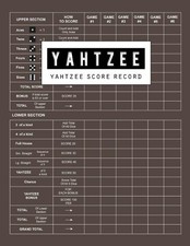Bg Publishing Yahtzee Score