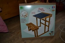 pupitre en bois neuf vilac ecolier avec tableaux pour ecrire c/ avant 52x59x63