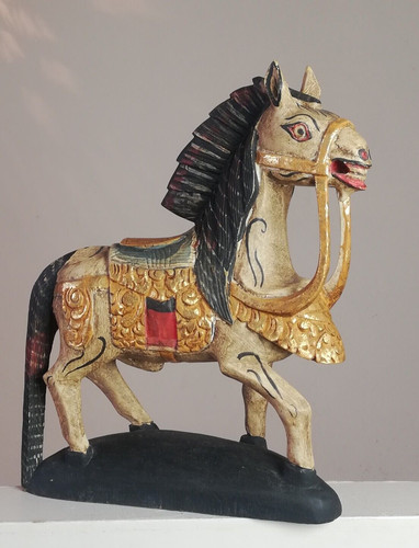 Antique polychrome gold - polychrome, wooden