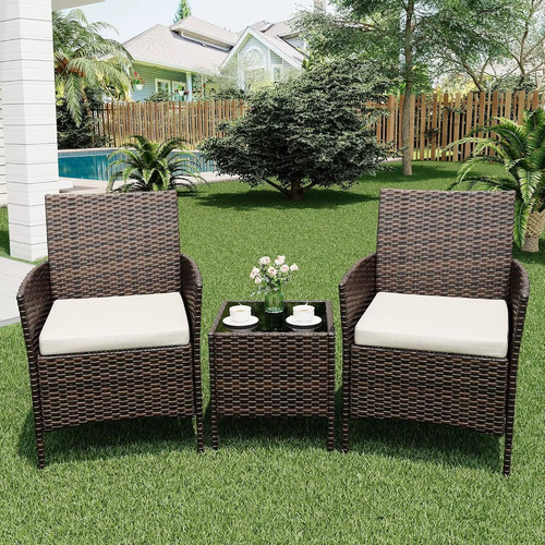 Mobilier jardin rotin - , 3