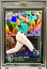 Cal Raleigh RARE ROOKIE BLACK  REFRACTOR INVESTMENT CARD SSP MARINERS MINT