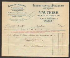 PARIS (III°) PRECISION INSTRUMENTS ALCOHOL METER & DENSITY METER "VAUTHIER" in 1905
