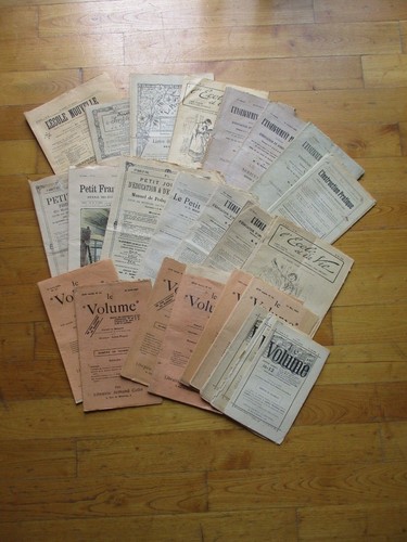 Lot vieux papiers - lot, journaux