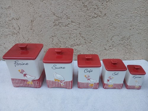 Pots boites cuisine - 5, de