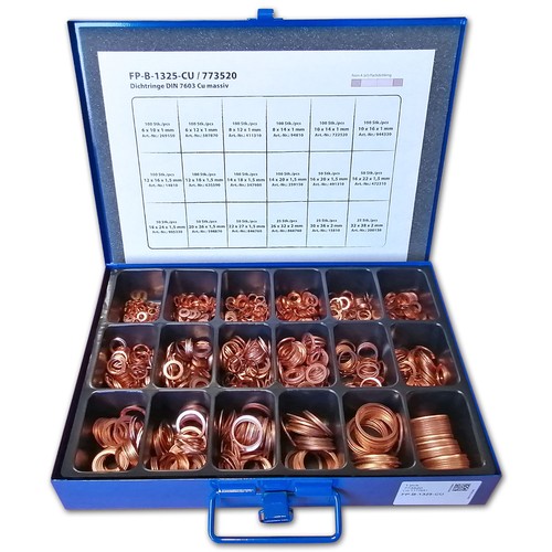 Assortiment 1325 joints cuivre - assortiment,