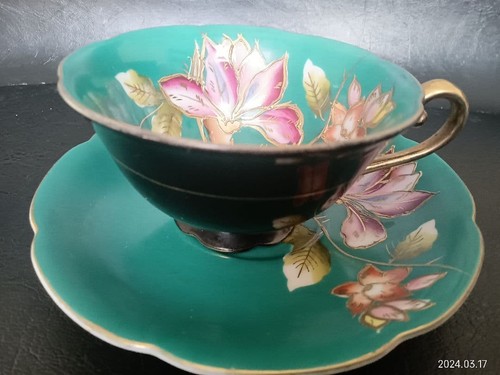 Tasse soucoupe fleuries - tasse,