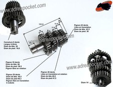Arbre Secondaire Moteur Lifan 140/ 150cc Dirt Bike / ATV
