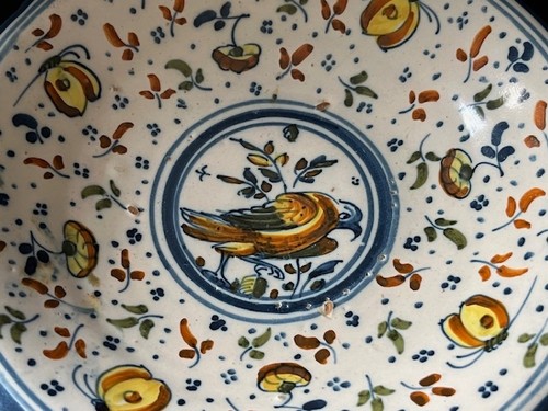 Assiette delft polychrome - assiette,