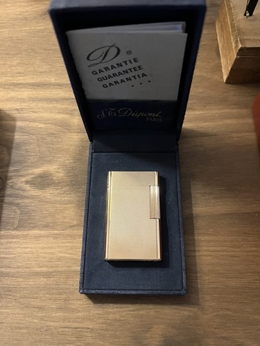 Briquet dupont plaqué or - dupont,