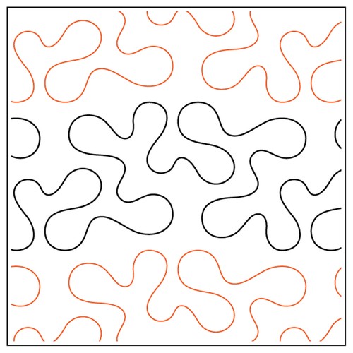 Quilt pantograph paper - quilt, stipple