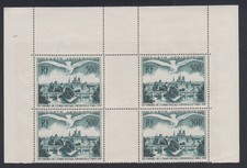 (USA) France 4 Timbres Poste Aérienne n°20 - Neuf** Haut de feuillet, lartdesgen