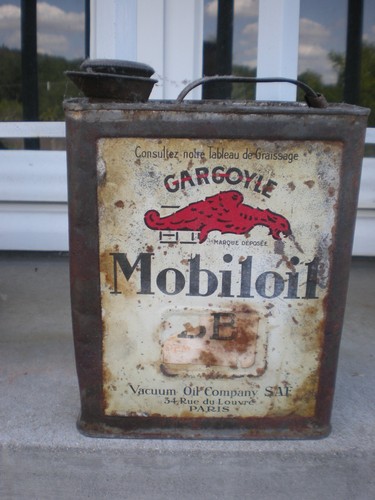 Rare bidon huile mobiloil - rare,