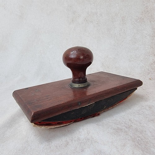 Tampon buvard vintage bois - buvard, en
