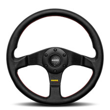 Genuine MOMO Tuner Black Leather 320mm Steering Wheel