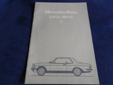 catalogue mercedes 230 CE /