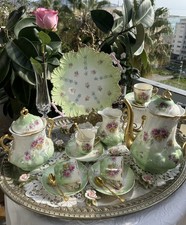 Antique coffee set, Limoges France 19th century