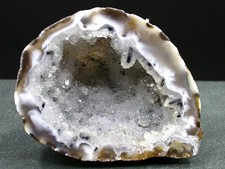 GÉODE D'AGATE POLIE, COULEUR NATURELLE, SUPERBE - BRÉSIL - 7 x 5,5 cm - 116 g