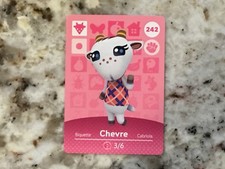 CHEVRE #242 Animal Crossing Amiibo Authentic Nintendo Mint Card From Series 3