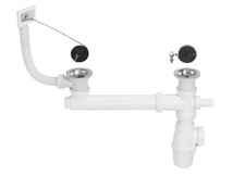 Vidage complet évier inox 2