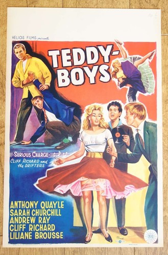 Teddy boys pin affiche - teddy-boys, pin-up