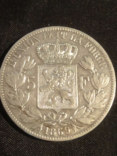 Francs argent belges leopold - 5,