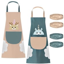 2 PCS Tablier de Cuisine en PVC Tablier Cuisine Imperméable Tablier Peinture ...