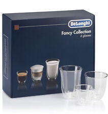 Delonghi 6 tasses café cappuccino latte verre thermique double paroi élégant