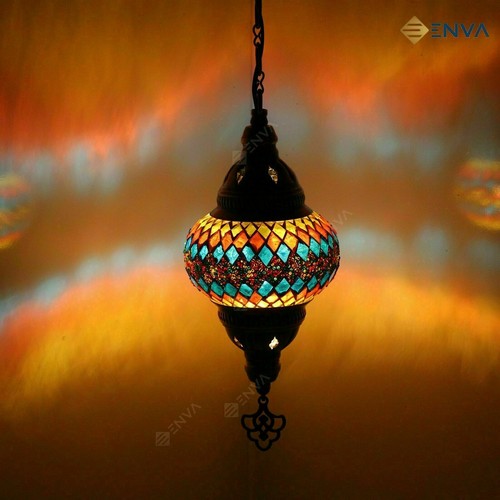 Lampe suspendue multicolore