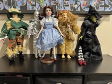 Wizard of Oz porcelain doll set LOOSE by BRASS KEY