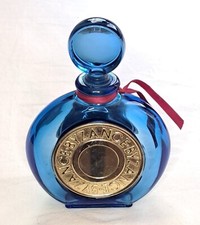 ROCHAS BYZANCE 100ml Paris Empty Vintage Eau de Parfum! Vintage Blue Glass