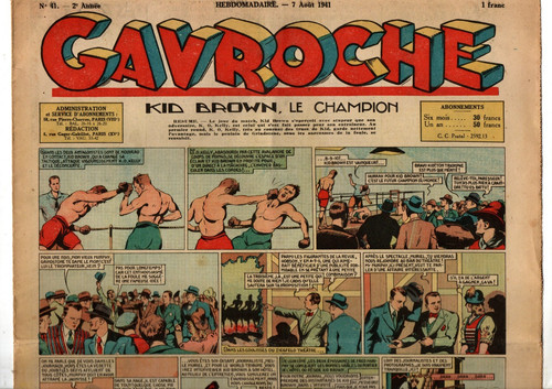 Gavroche 7 aoû - n°41.,