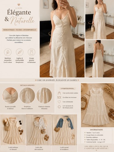 Magnifique robe longue - ,