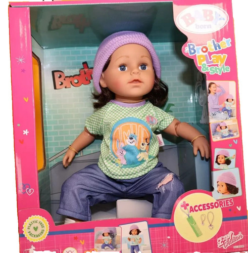 Bébé né frère jeu - , et