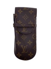 LOUIS VUITTON Etui Lunette Lava Monogram Canvas Leather BRW All-Over Print Men's
