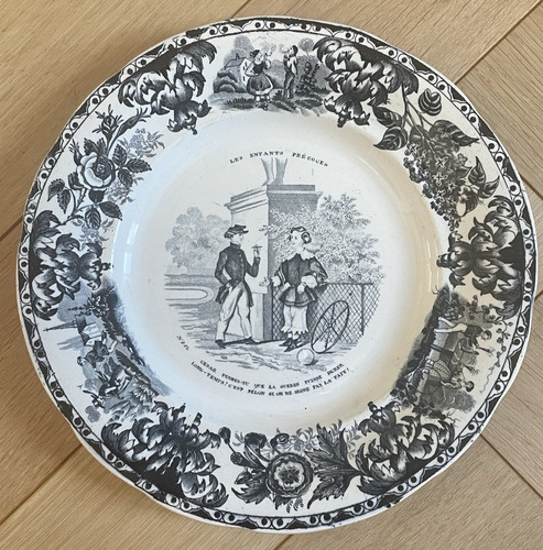 Ancienne assiette parlante les - assiette,