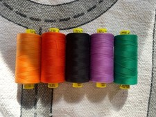 Gütermann Mara rainbow 100% Polyester 5 Spools Threads gutermann