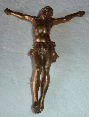Christ crucifix bronze - crucifix,