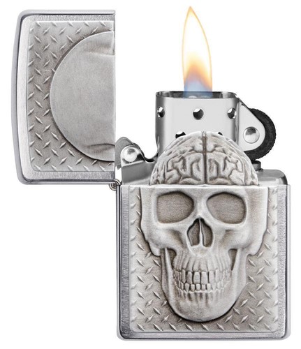 Zippo windproof emblem skull - zippo,