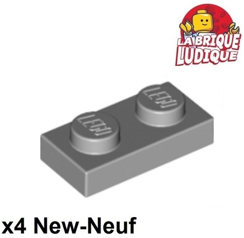 Lego plaque plate 1x2 2x1 - 4x,